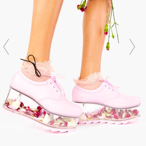 SOLD Y.R.U. Baby Pink Qloud Platform Sneakers 8 - Picture 11 of 14